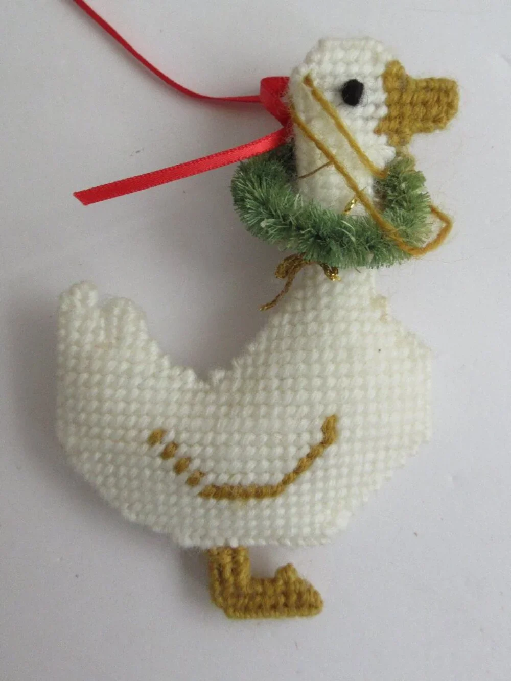 31 Plastic Canvas Handmade 3D Needlepoint Christmas Ornaments 1